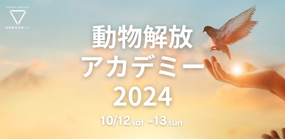 動物解放アカデミー2024メインビジュアル