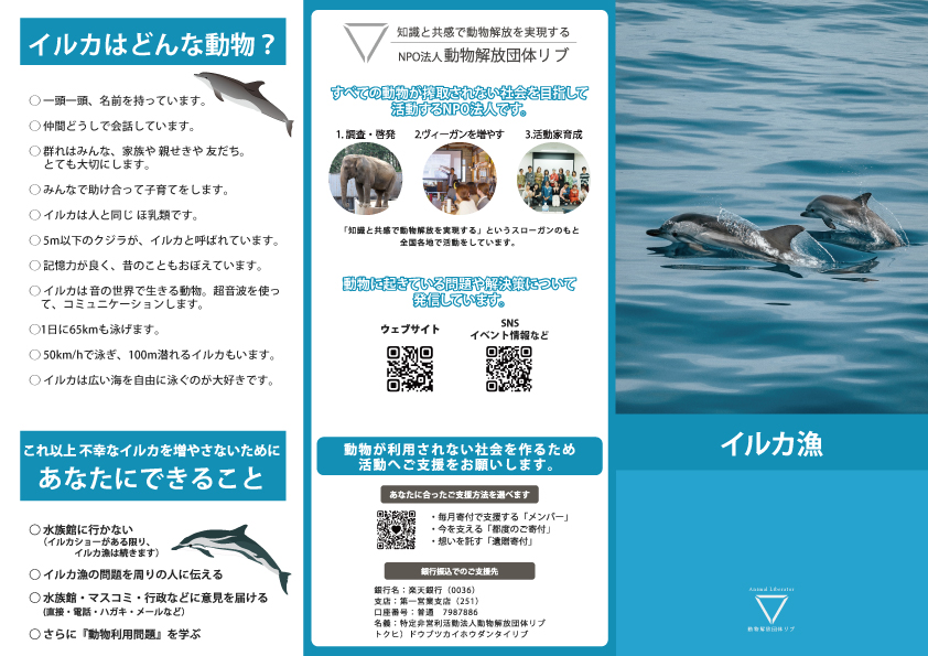 リブ：リーフレット：イルカ漁_表(外)の写真